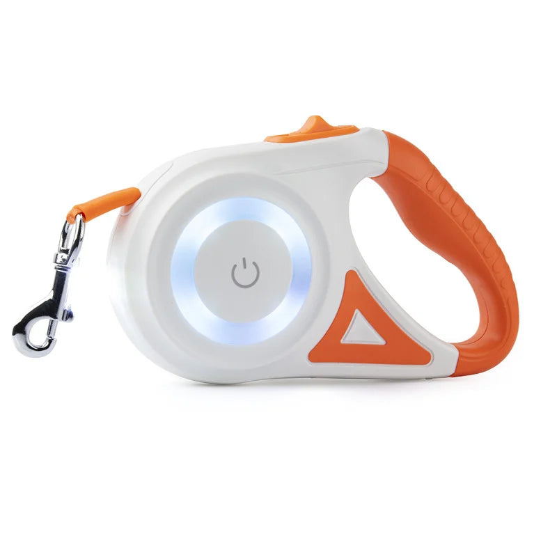 Booteely Automatic Retractable Dog Leash LED Flashlight