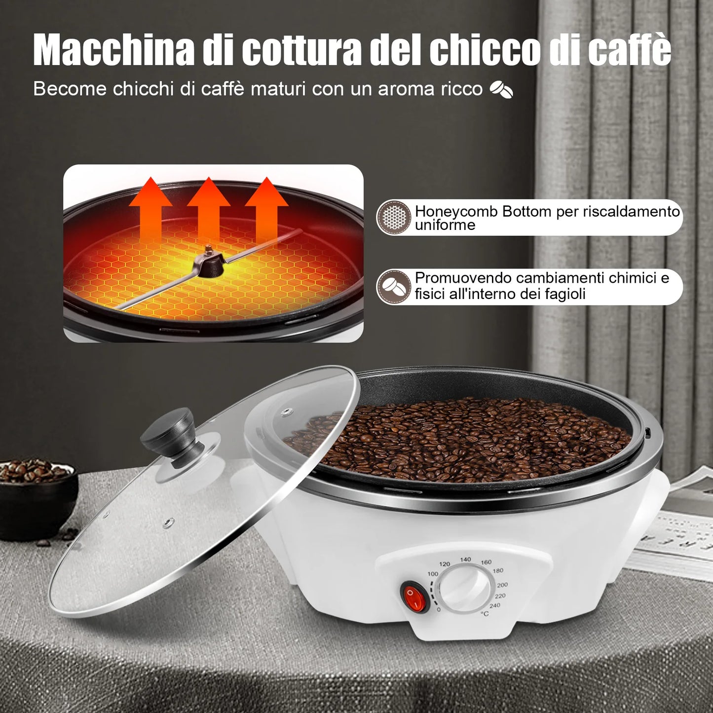 Sweetmile 800W Coffee Roaster 110V For Home Use Kitchen