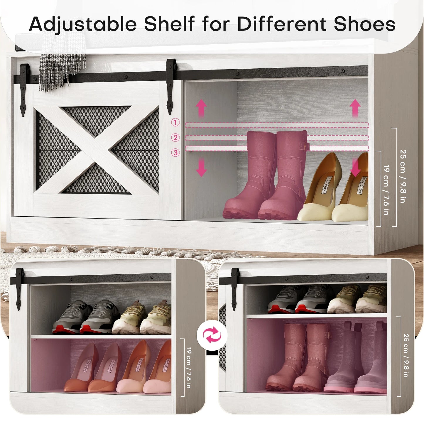 Redlife 6 In 1 Hall Tree With Storage Bench And Coat Rack