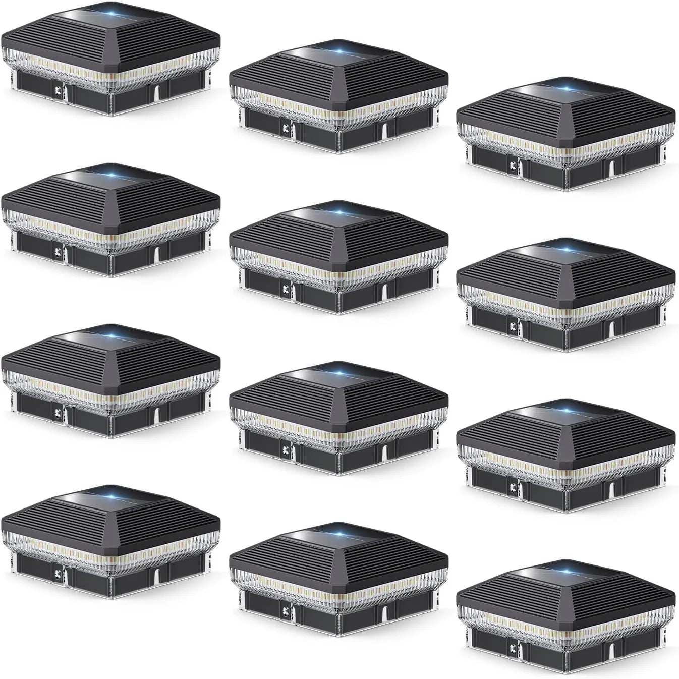 KPSTEK Solar Post Lights With 40 LEDs 30 Lumens 3 Modes