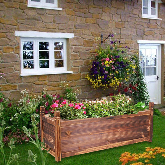 Finishing Raised Garden Bed Window Planter Wood Box