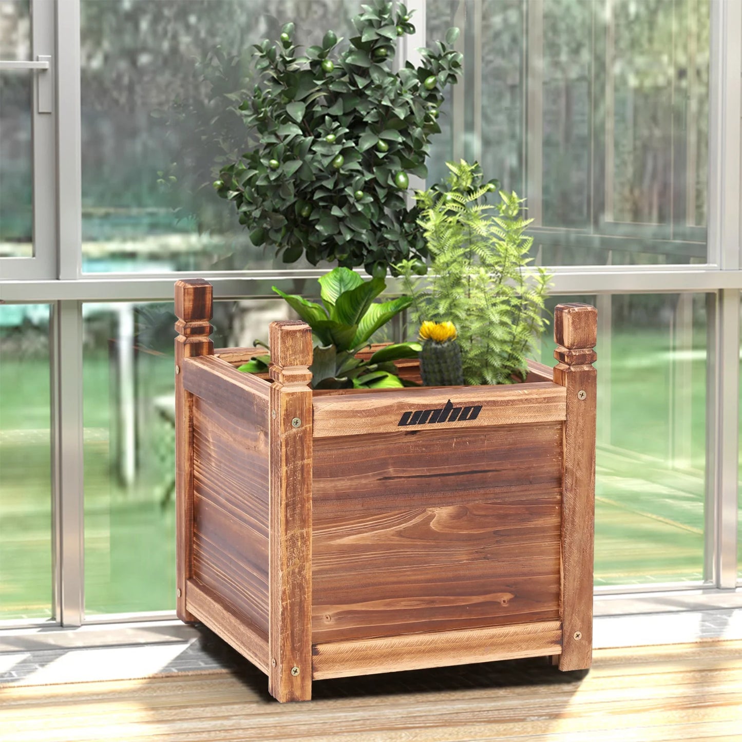 Finishing Raised Garden Bed Window Planter Wood Box