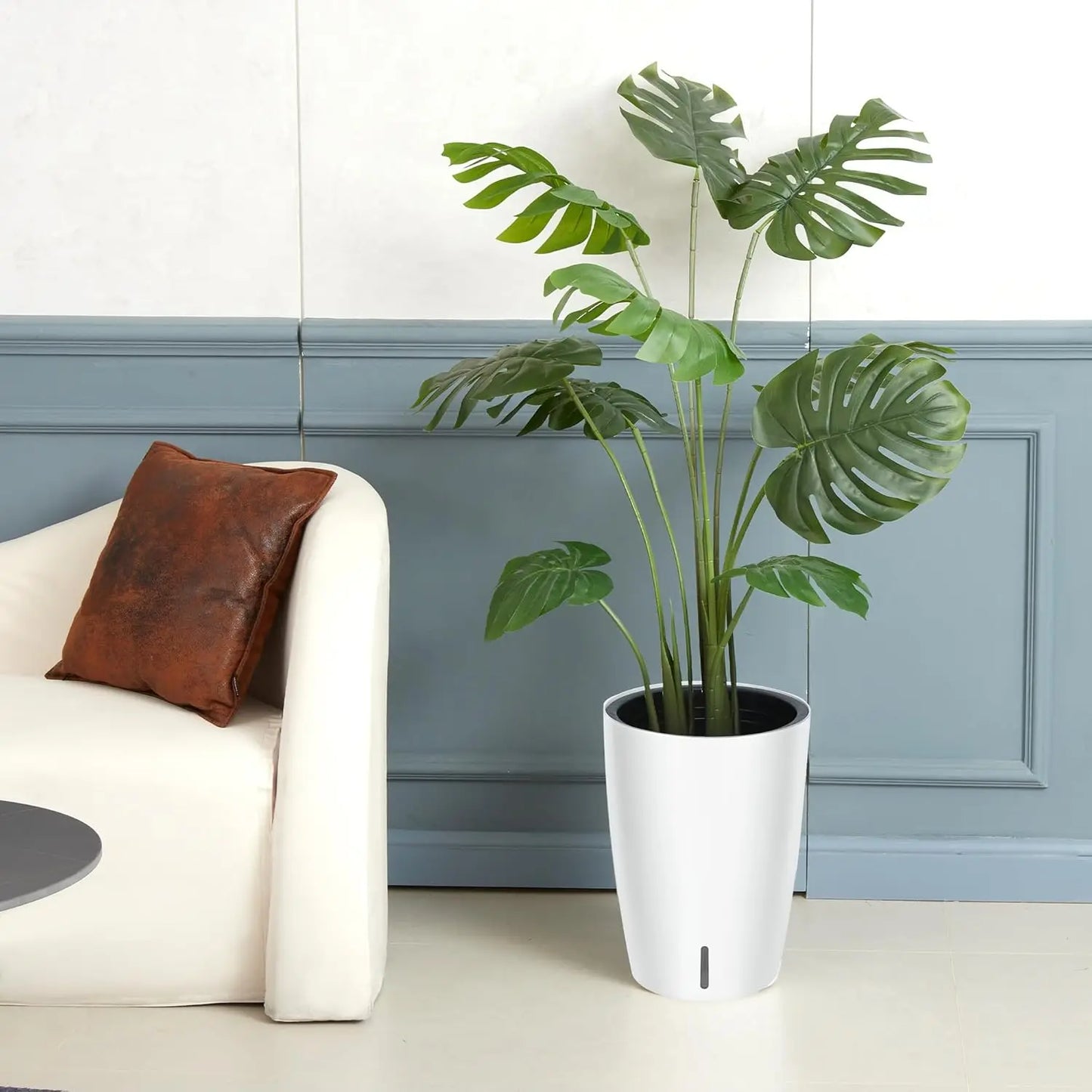 TWISTER.CK Self-Watering Planters Tall Two-Pack With Water Level Gauge