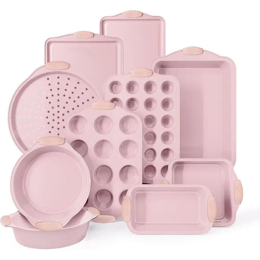 Nonstick Stackable Bakeware Set Heavy Duty Easy Release