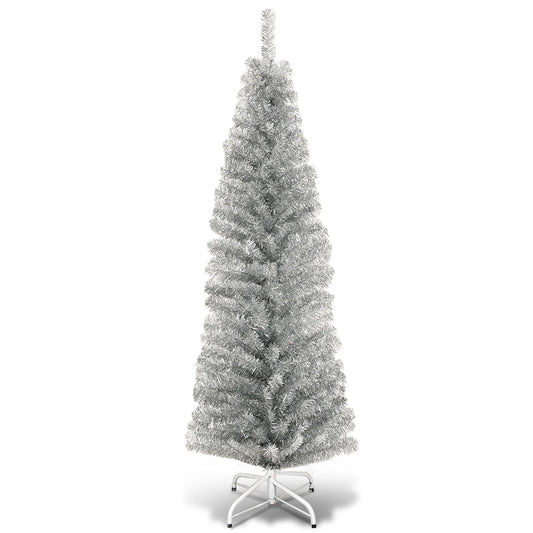 Multigote Slim Pencil Christmas Tree Unlit With Metal Stand
