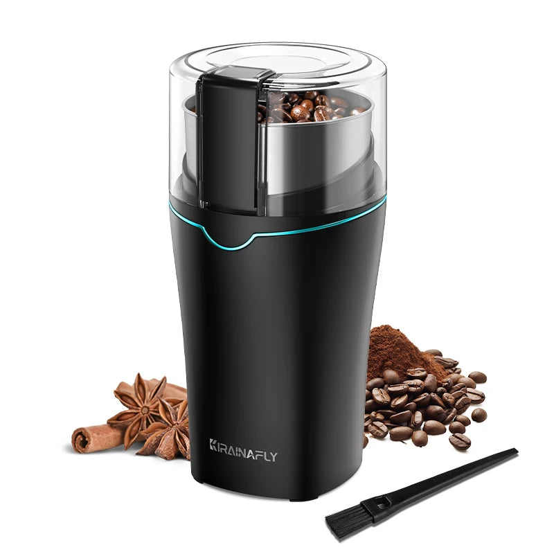 KIRAINAFLY 300W Professional Coffee Grinder With Removable Cup