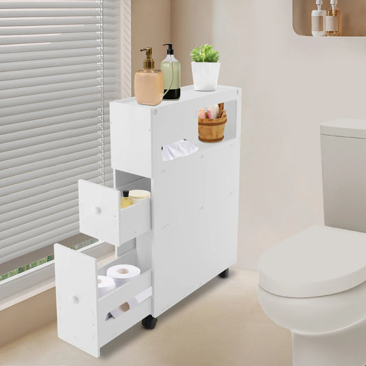 Hign-concerned Bathroom Floor Cabinet With Drawers Durable
