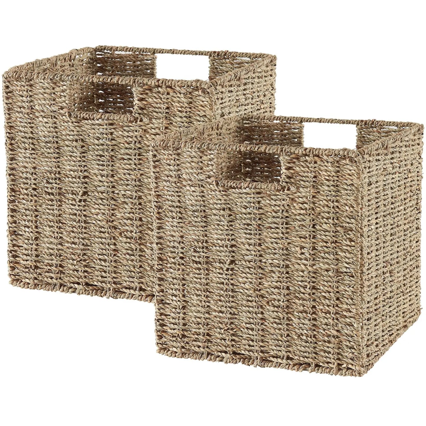 Guangdong Seagrass Foldable Storage Baskets For Shelves