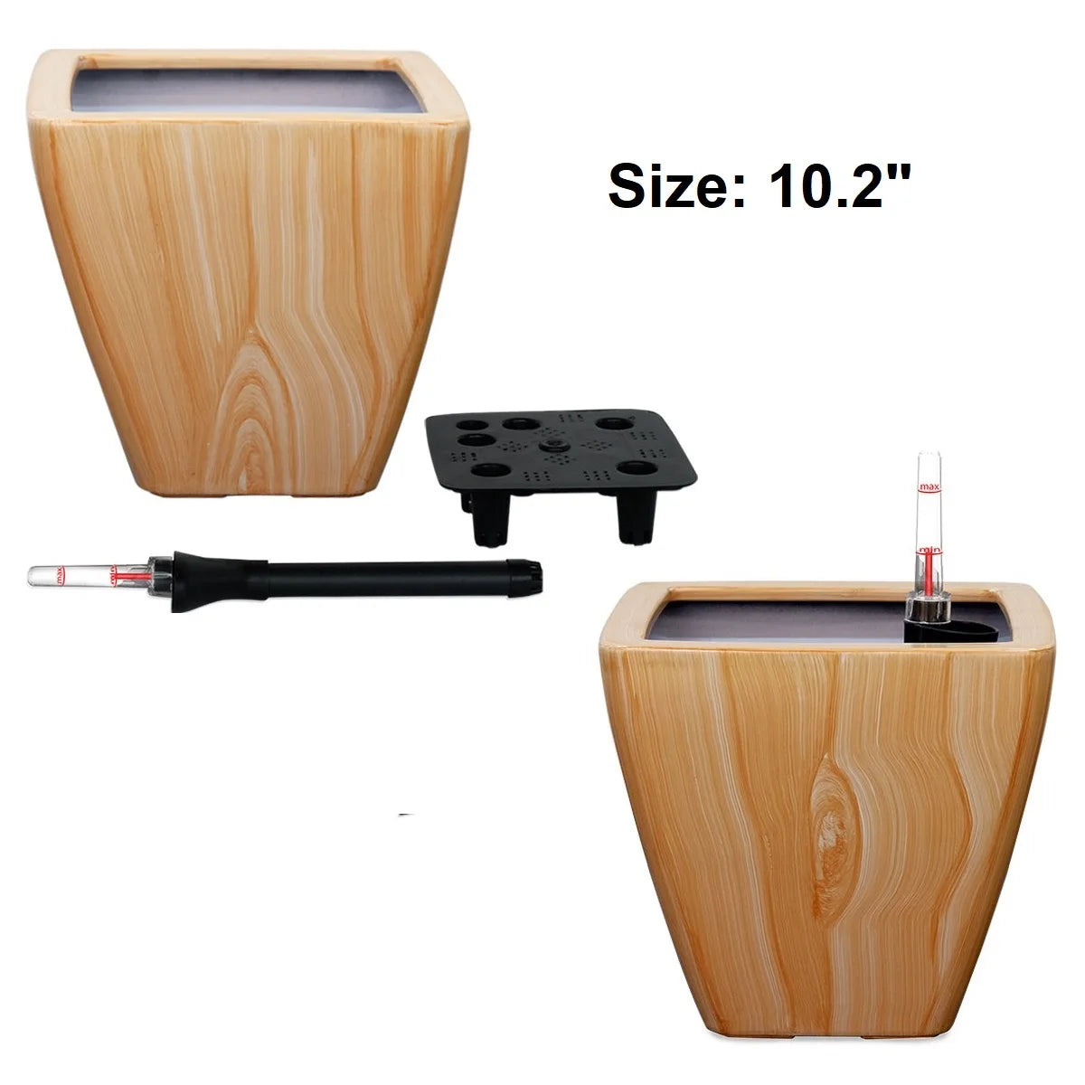 Romellar Self Watering Planter Pot Duo For Indoor Garden