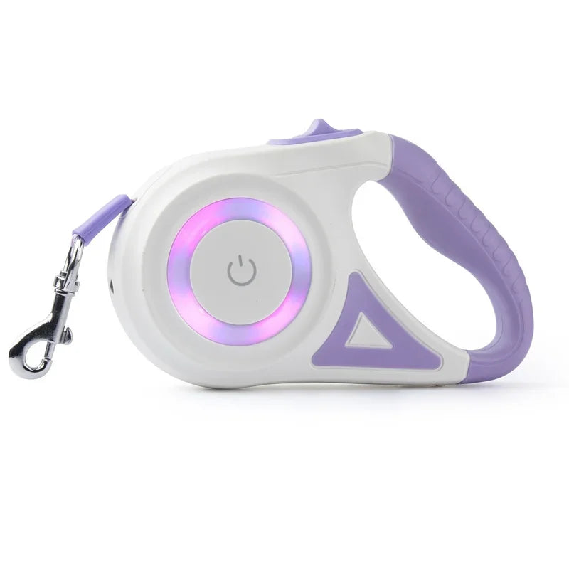 Booteely Automatic Retractable Dog Leash LED Flashlight