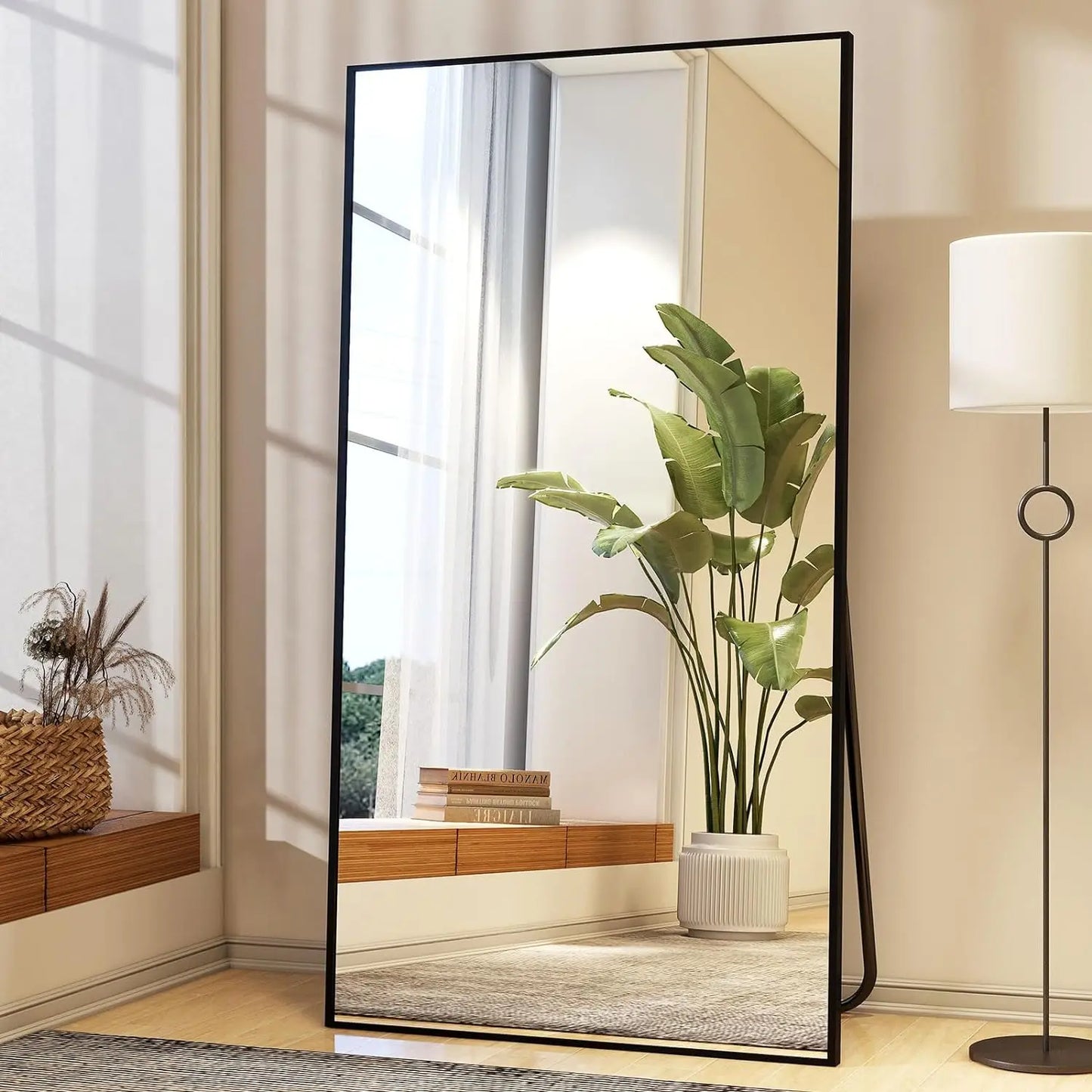 Easly Full Length Floor Mirror With Stand Minimalist Modern Design