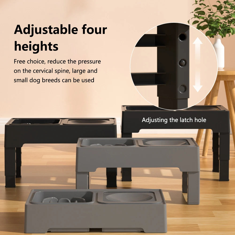 Twister CK Elevated Dog Food Slow Feeder Anti Slip Stand