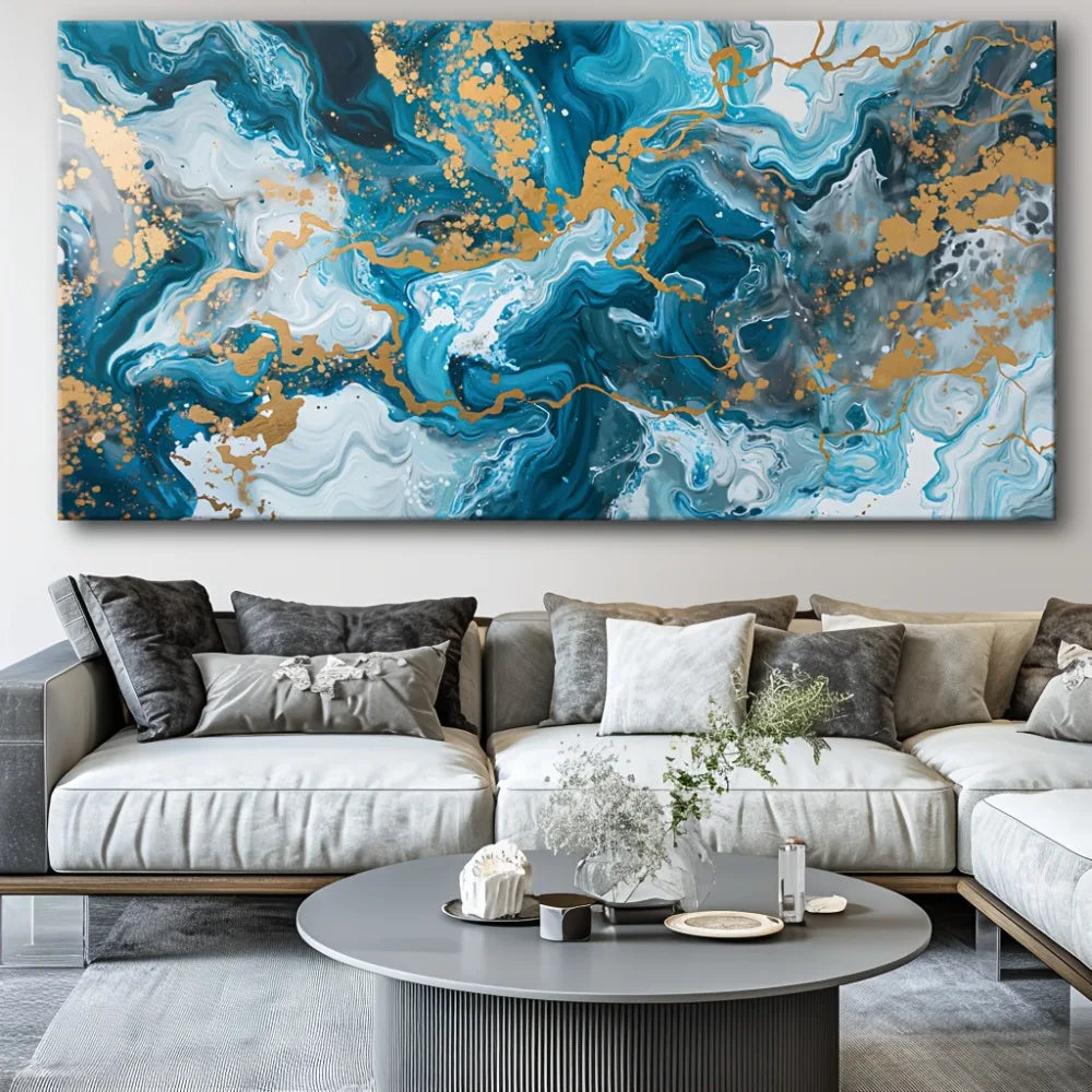 Hign Concerned Canvas Print Abstract Wall Art Living Room