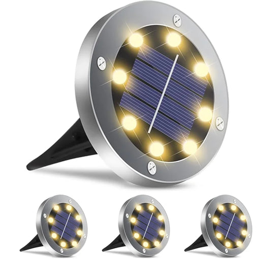 KPSTEK Solar Lights 8 LED Landscape Pathway Lighting