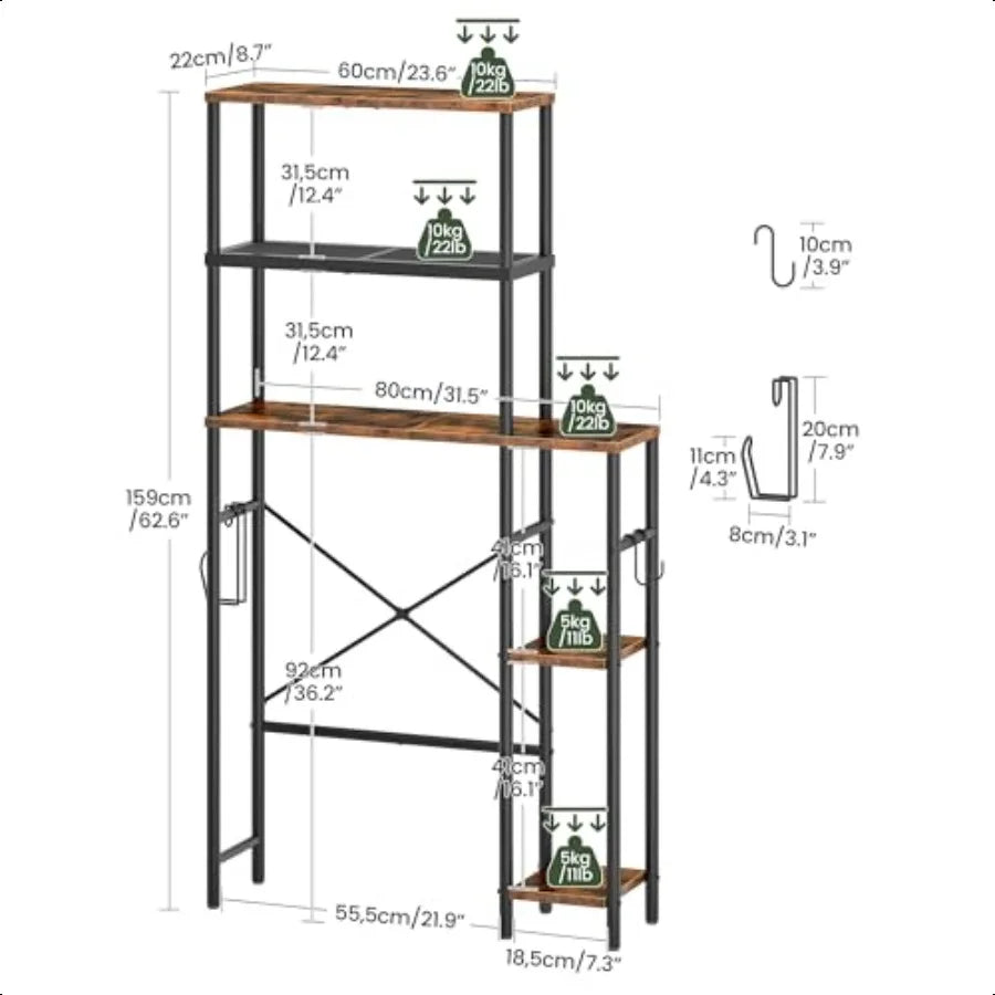 Hign-concerned Over Toilet Storage Tier Bathroom Organizer