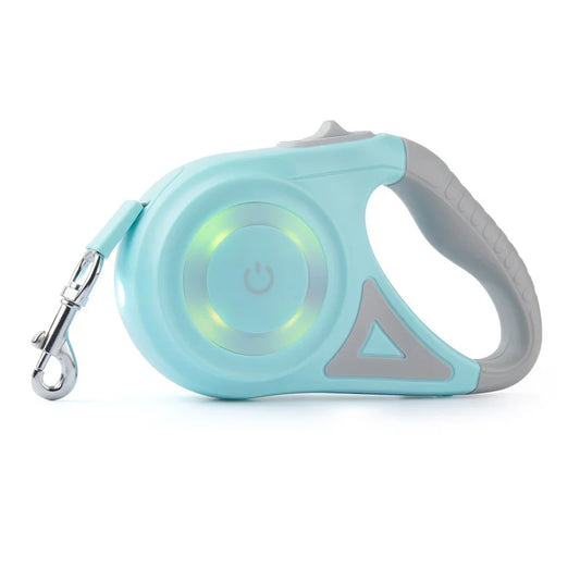 Booteely Automatic Retractable Dog Leash LED Flashlight