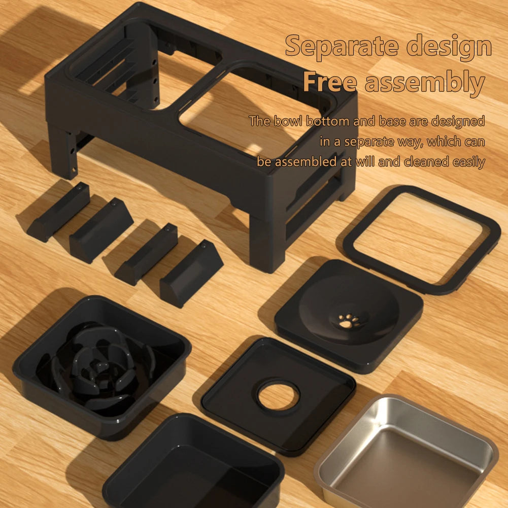 Twister CK Elevated Dog Food Slow Feeder Anti Slip Stand