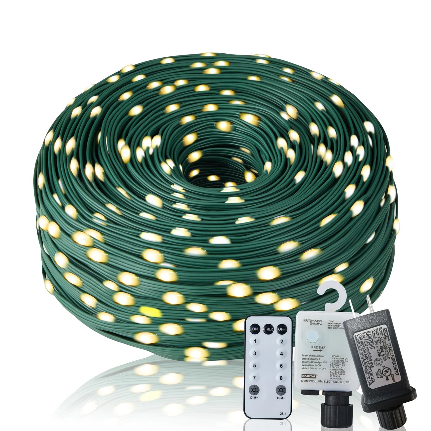 Christmas Rope Lights 1000LED String with 8 Modes IP67
