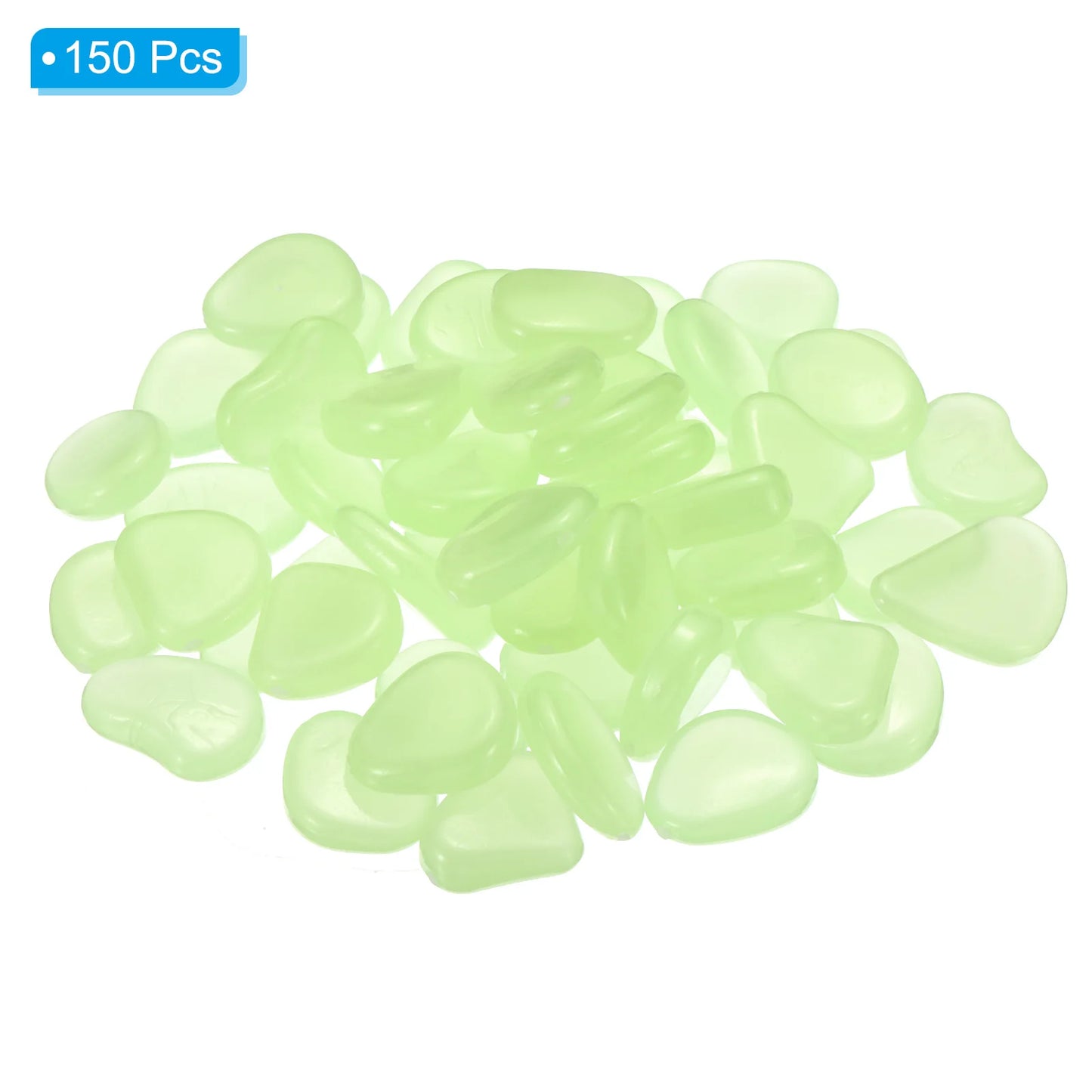 Hign-concerned Glow Rocks 150Pcs Luminous Garden Pebbles