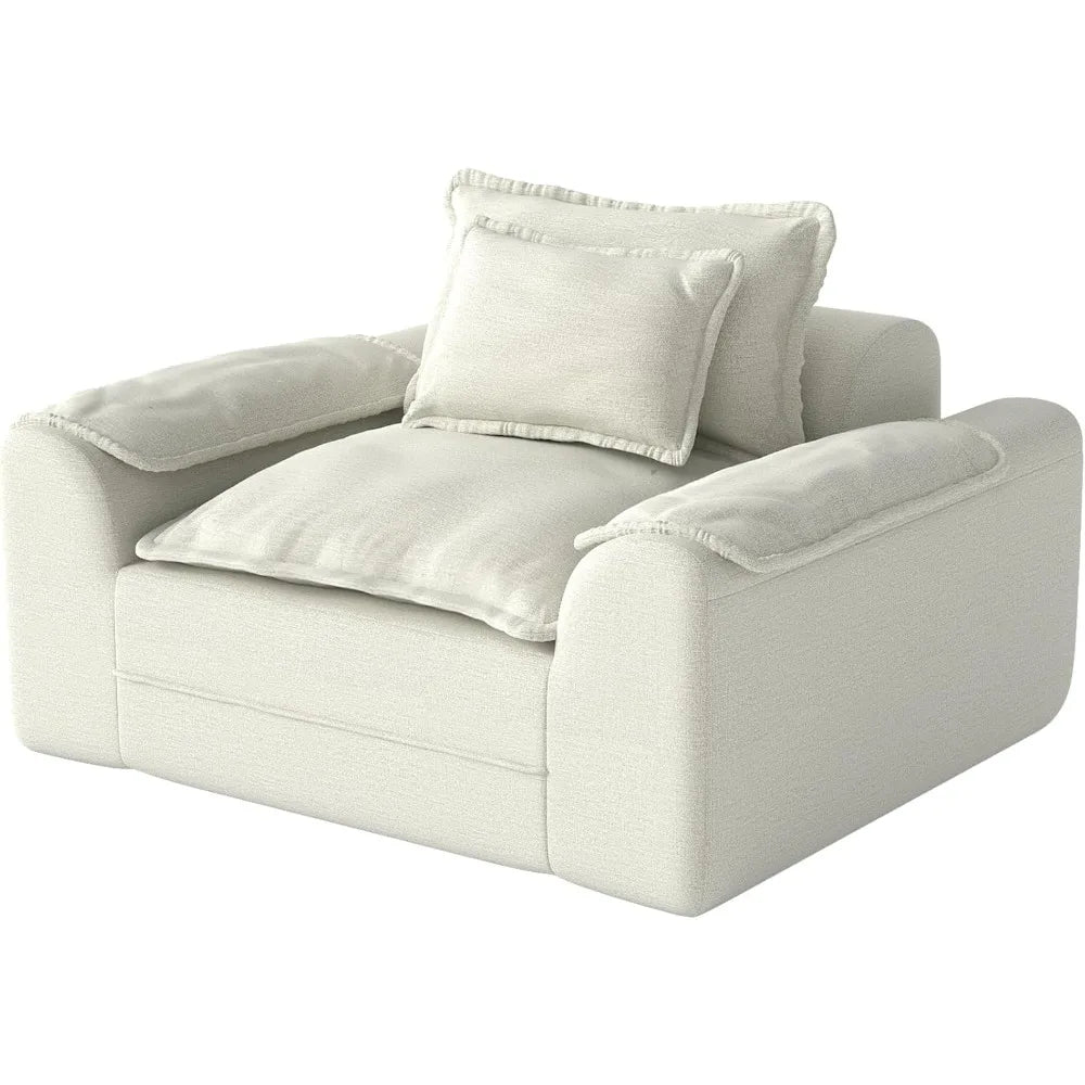 HUANZHUANG Cloud Memory Foam Sofa With Removable Cover