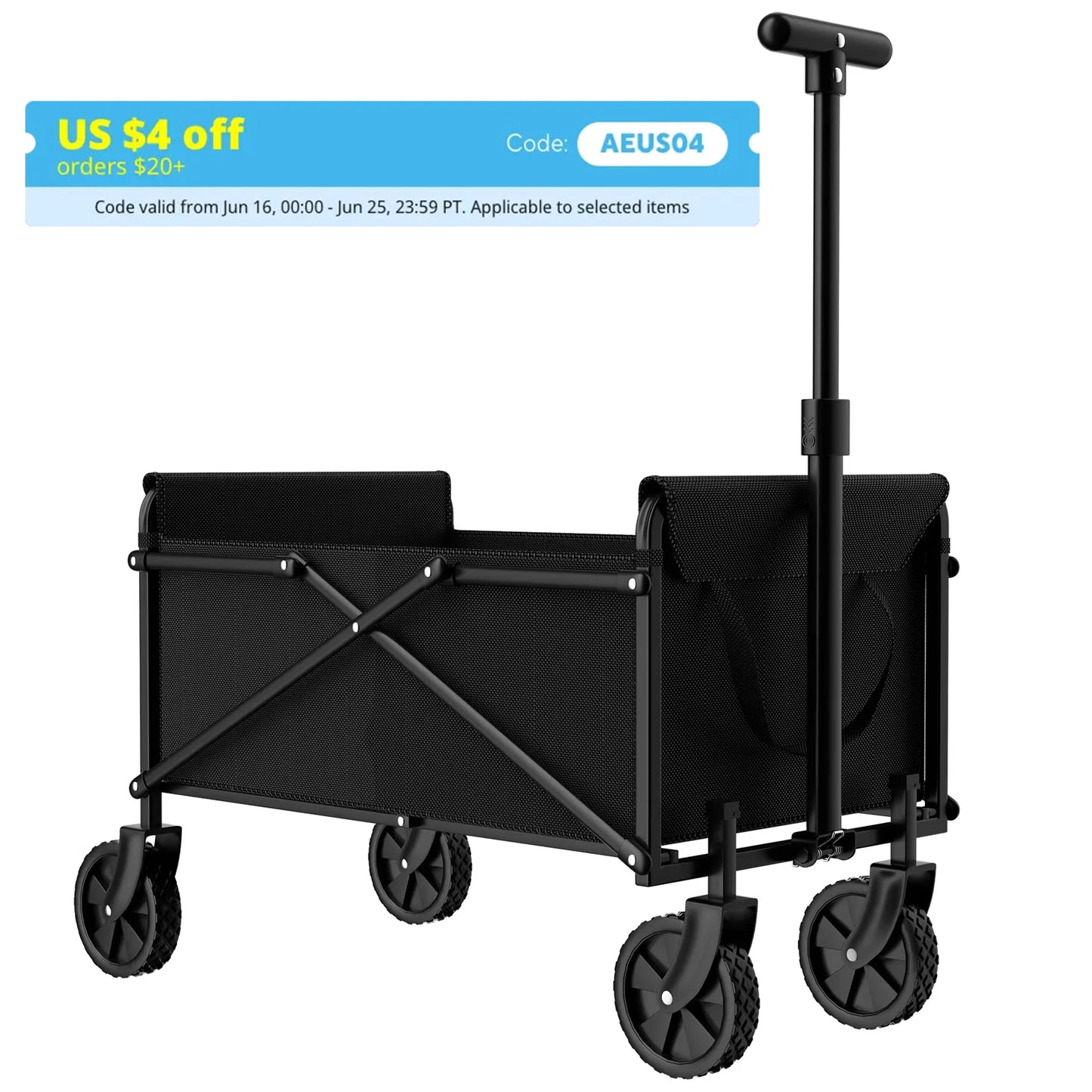 Feature Handcart Folding Cart Collapsible Wagon Outdoor