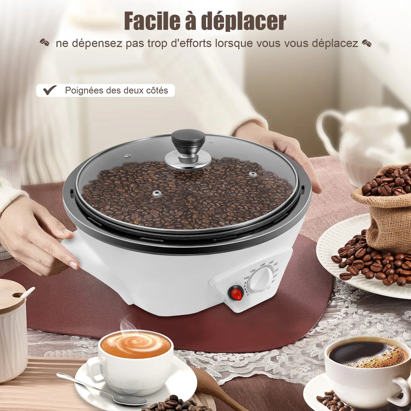 Sweetmile 800W Coffee Roaster 110V For Home Use Kitchen