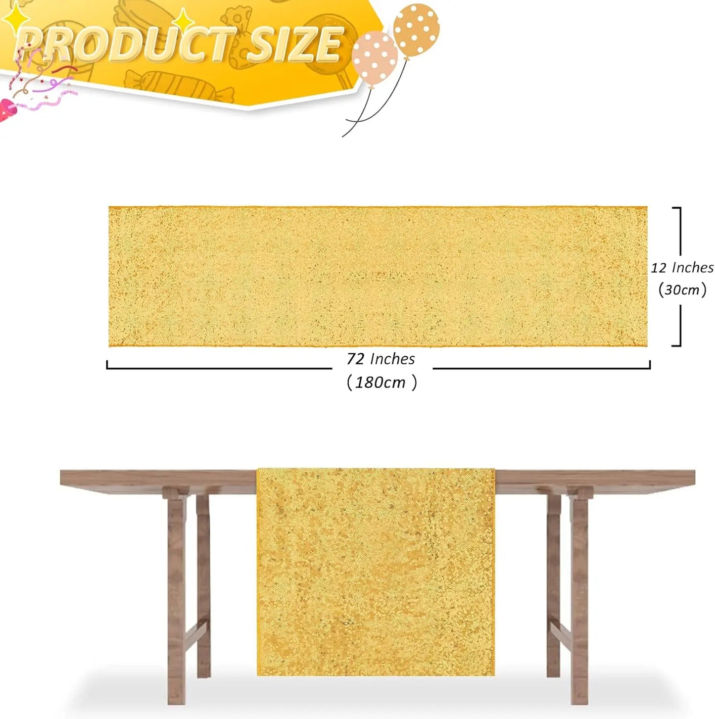 Guangdong Sequin Table Runner Sparkly Party Wedding Decor