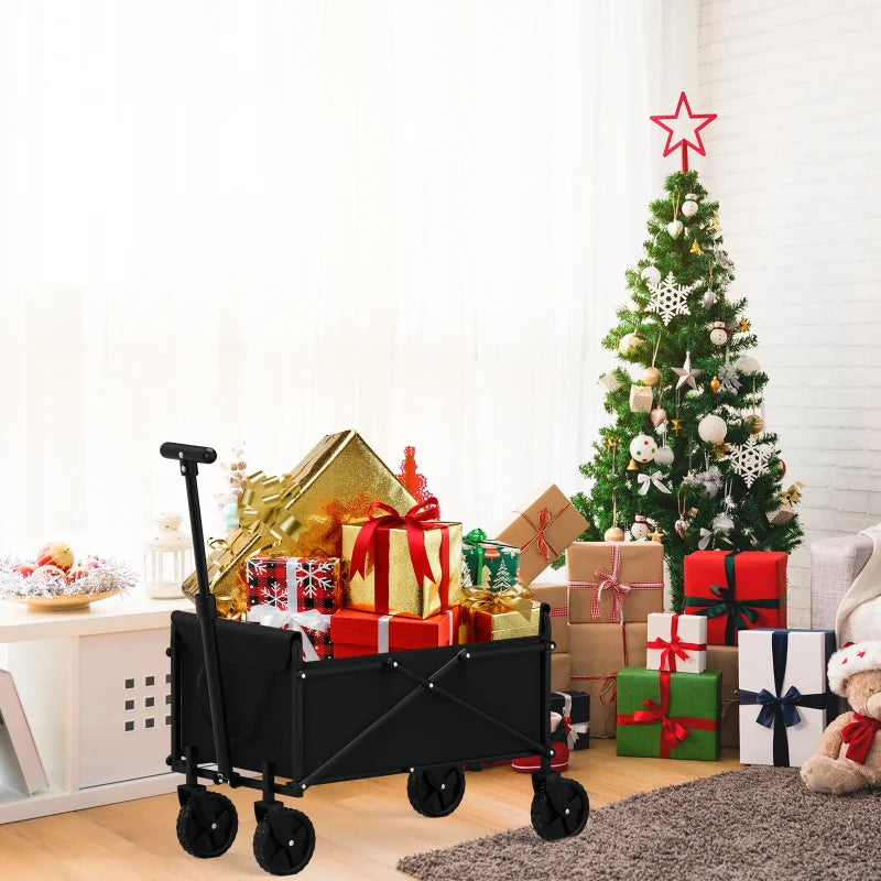Feature Handcart Folding Cart Collapsible Wagon Outdoor