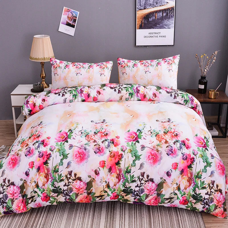 Jiangsu Plum Blossom Bedding Set Japanese Ink Duvet Cover
