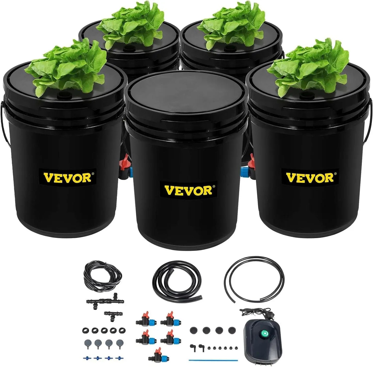 XMSJ DWC Hydroponic System Grow Kit With Pump And Air Stone