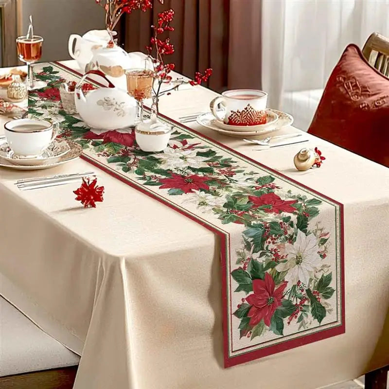 Craft Of Weaving Tatting Christmas Table Runner For Hotel