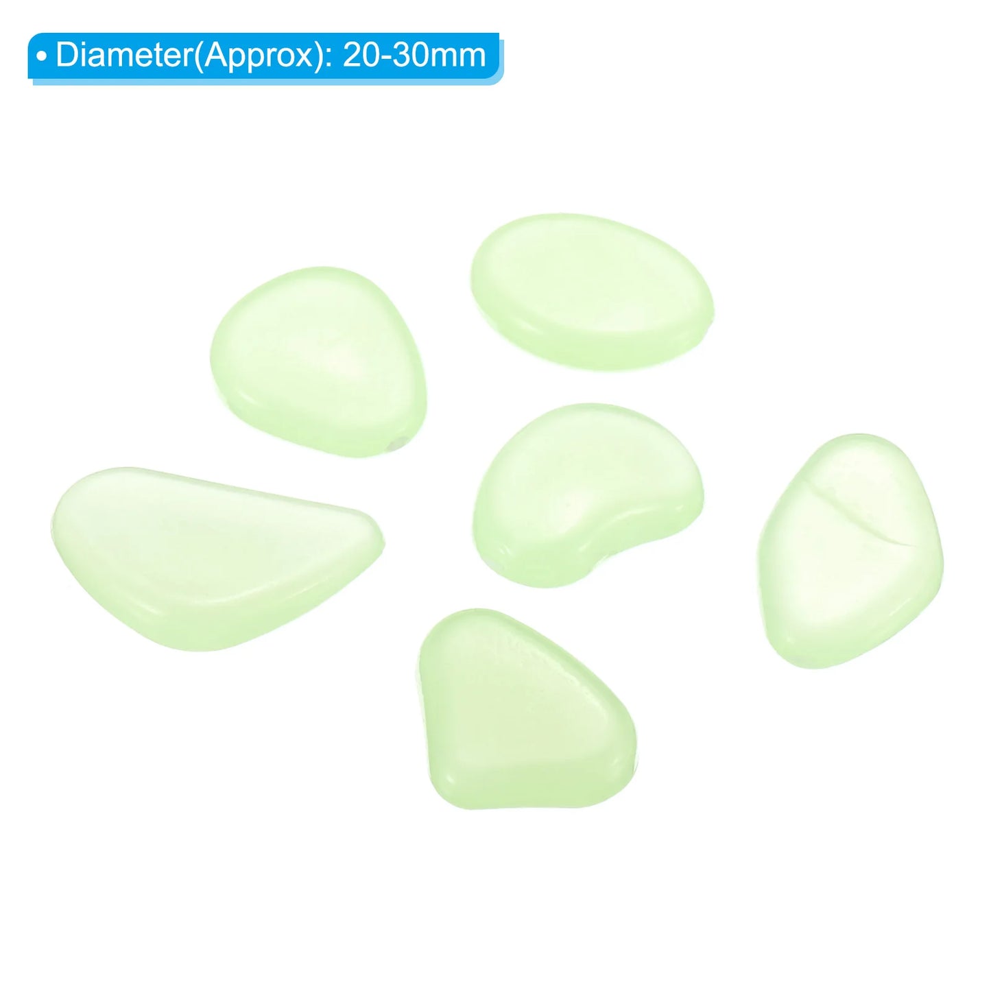 Hign-concerned Glow Rocks 150Pcs Luminous Garden Pebbles