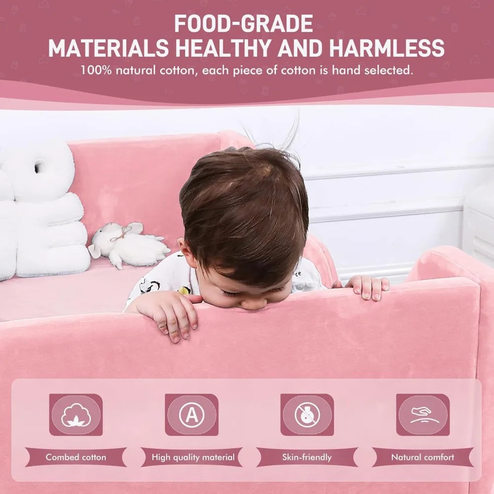 LZJV Toddler Bed with Safety Rails for Kids Easy Assembly