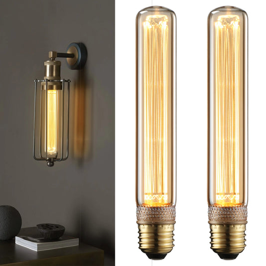 TorchStar LED T10 Tubular Dimmable Vintage Edison Bulbs
