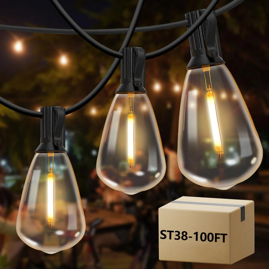 TJOY Outdoor String Lights Waterproof Globe LED Patio