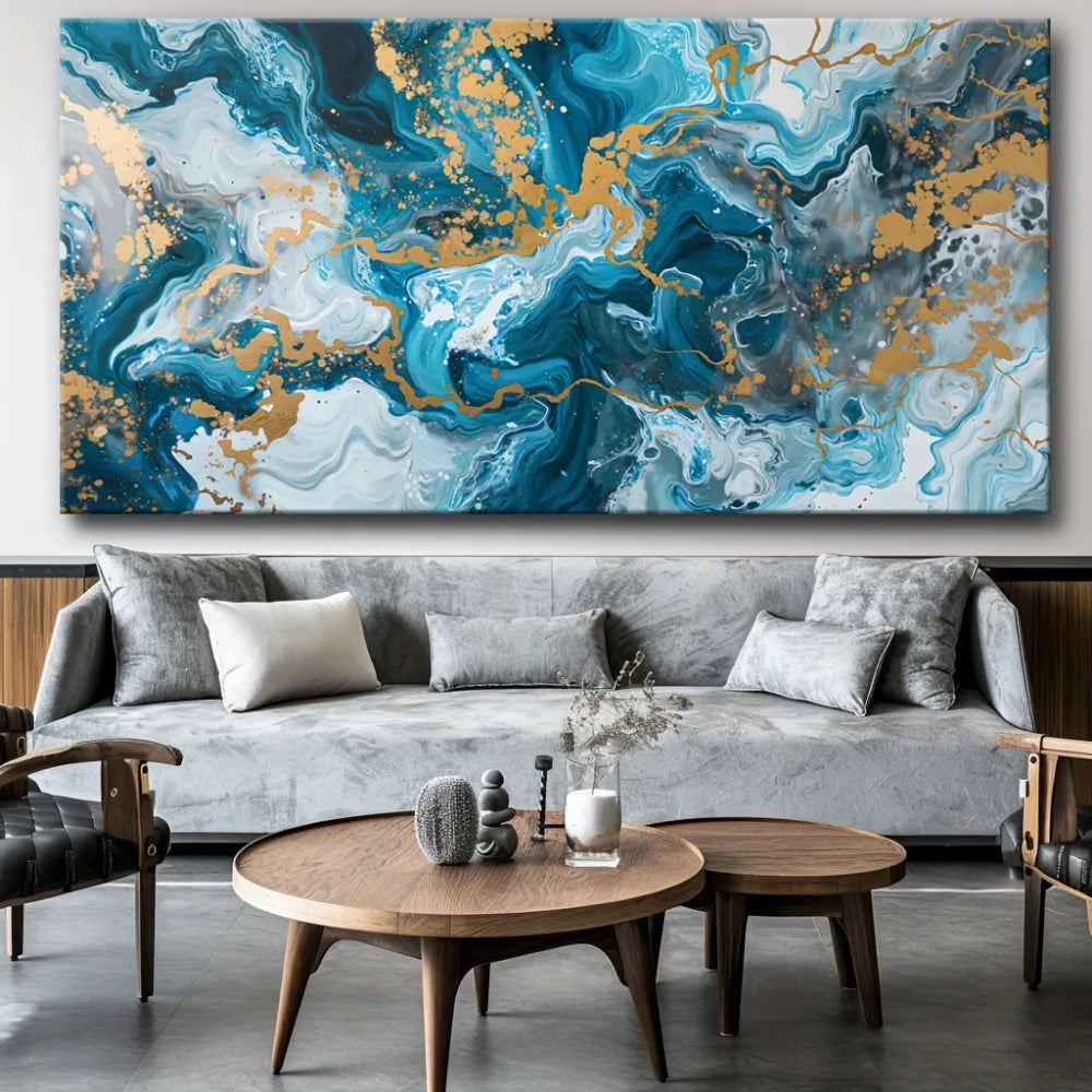 Hign Concerned Canvas Print Abstract Wall Art Living Room