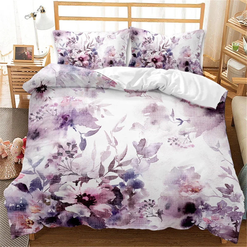 Jiangsu Plum Blossom Bedding Set Japanese Ink Duvet Cover