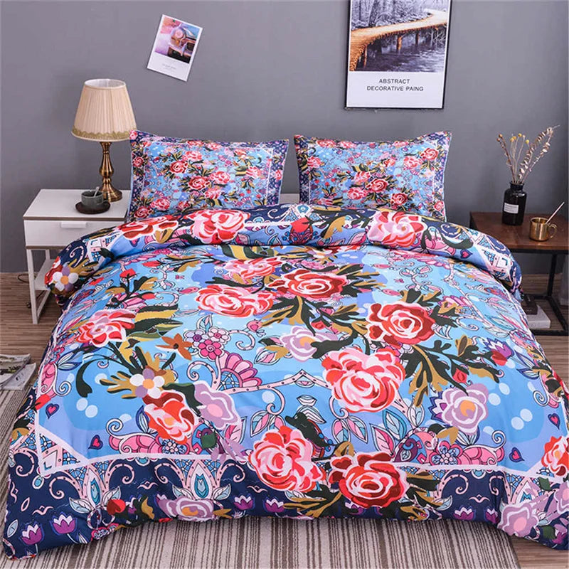 Jiangsu Plum Blossom Bedding Set Japanese Ink Duvet Cover