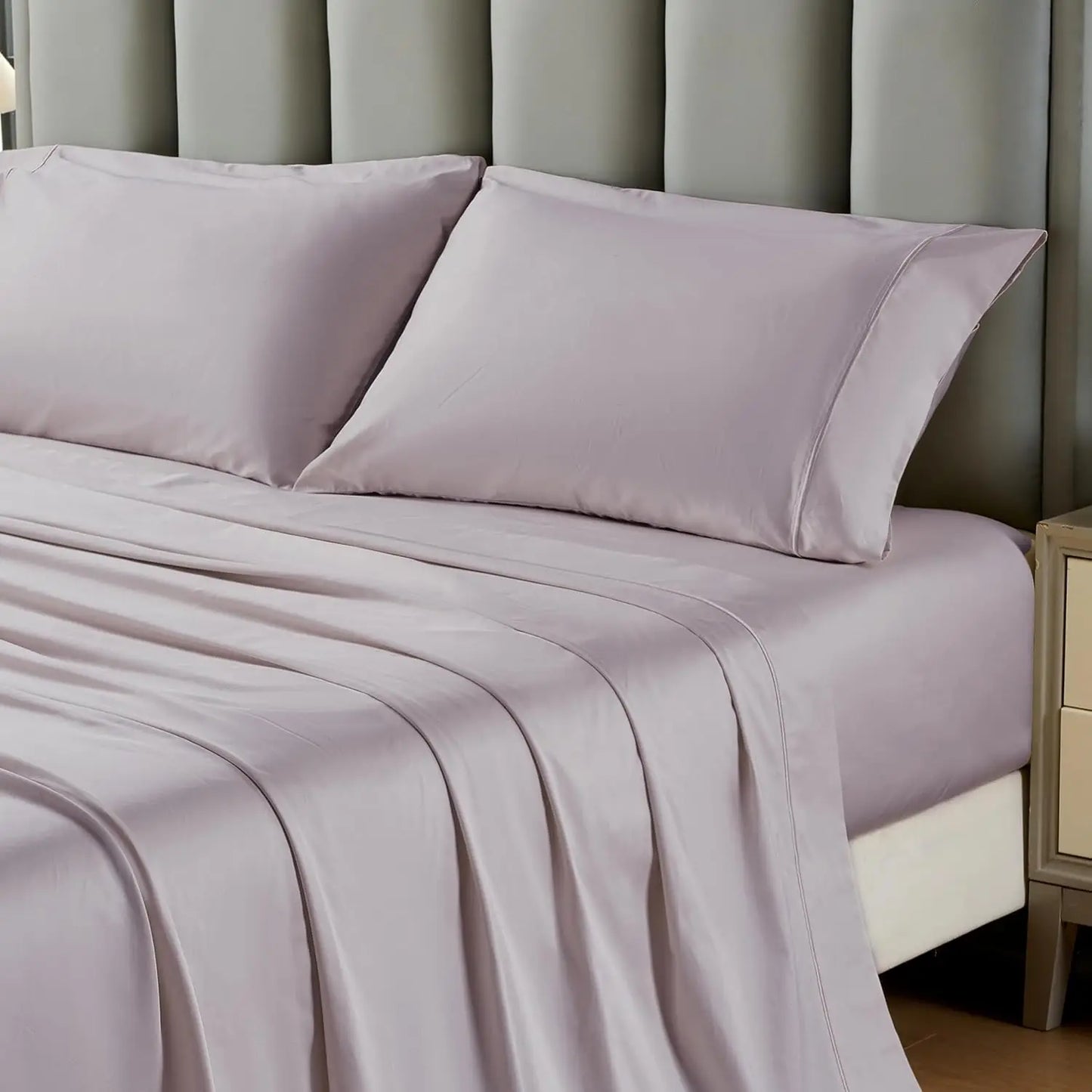 Simple&Opulence Egyptian Cotton Sheet Set 4 Piece Embroidered Sateen
