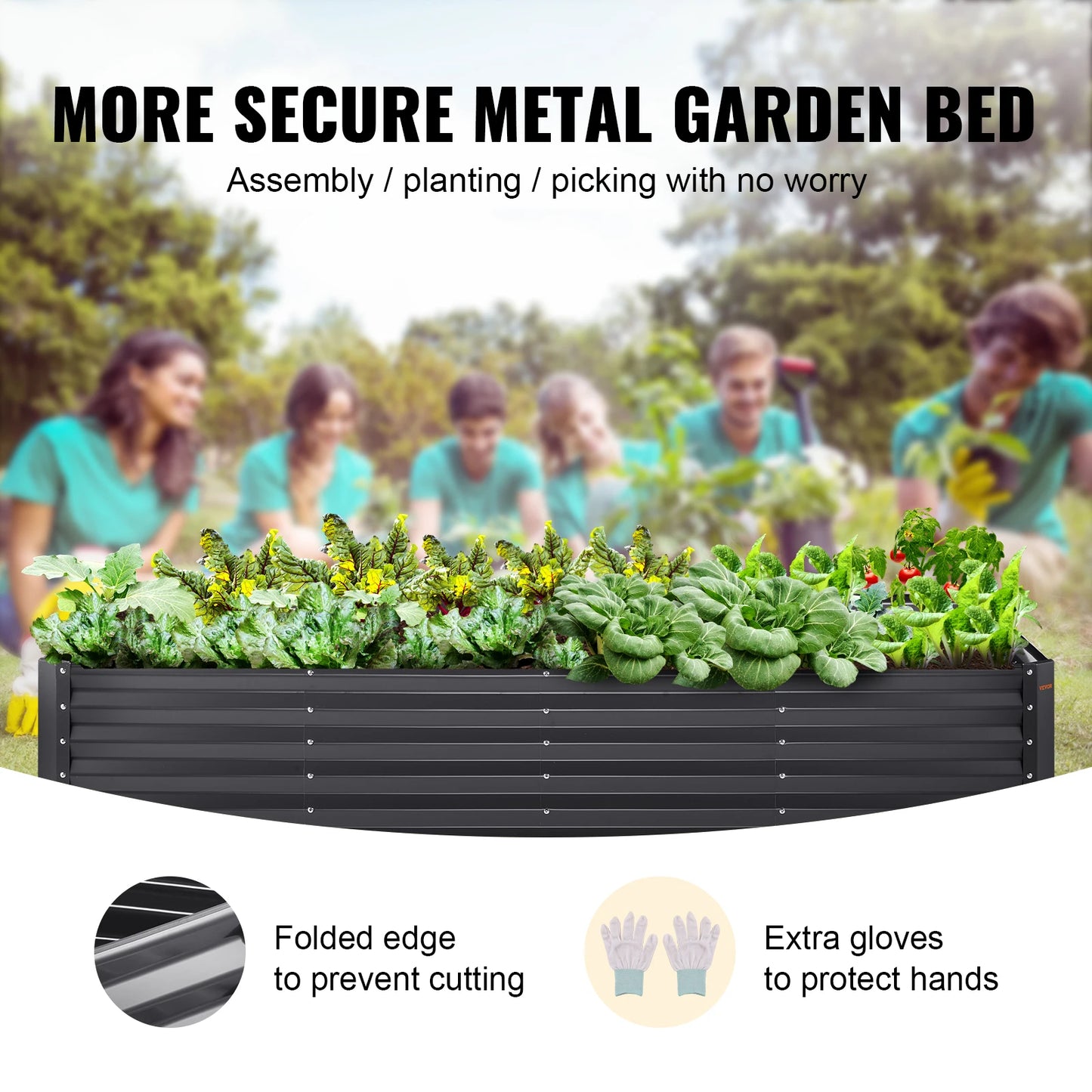 SucceBuy Raised Garden Bed For Outdoor Planting In Garden
