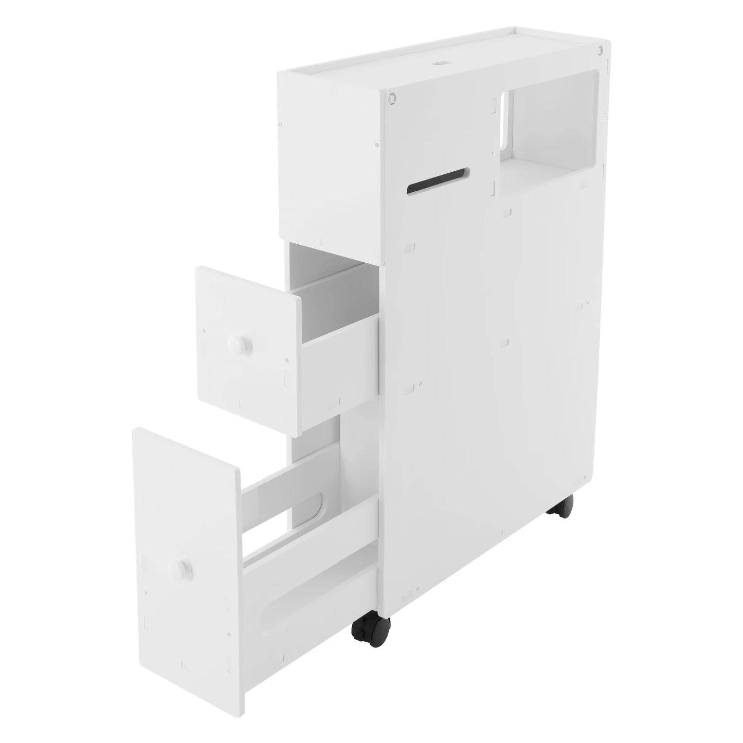 Hign-concerned Bathroom Floor Cabinet With Drawers Durable