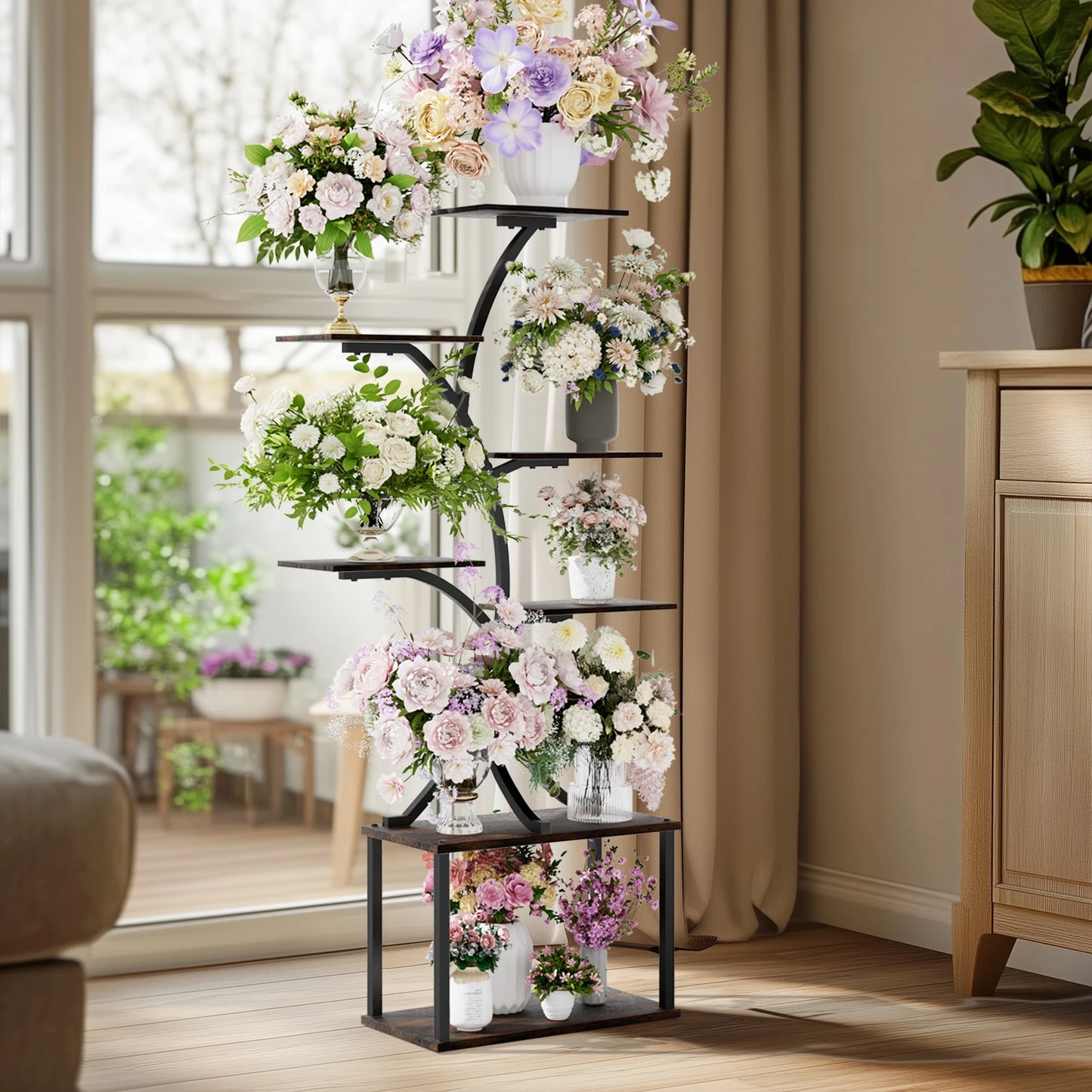 Hign-concerned Multilayered Plant Stand Industrial Tree