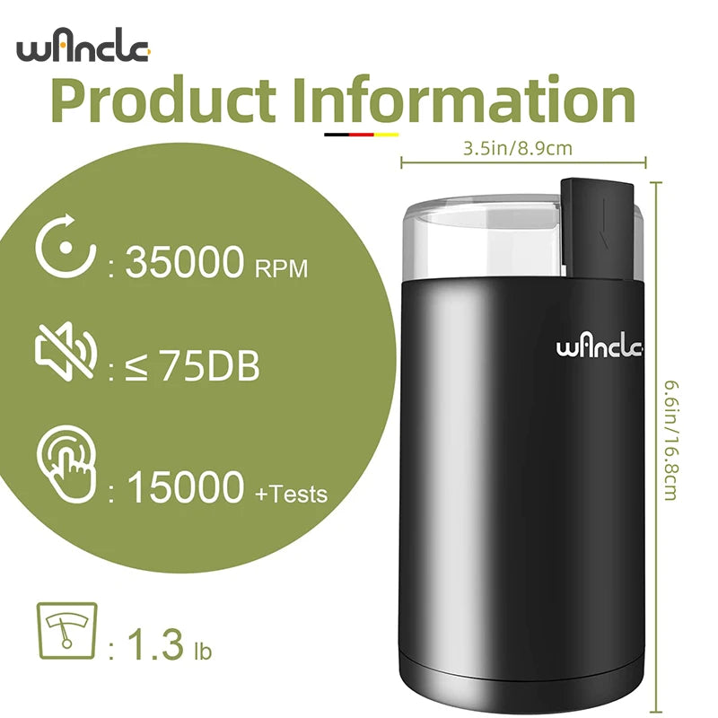 KirainaFly 200W High Power Coffee Grinder Blade Machine