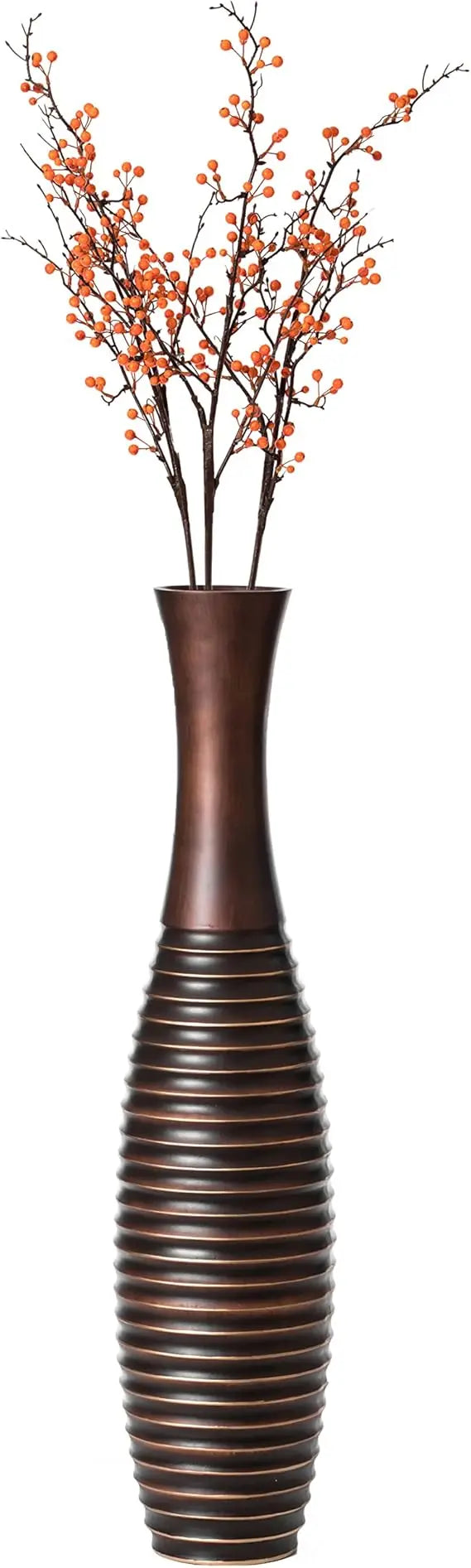 Trumpet Floor Vase Resin Modern Home Decor Accent Elegance