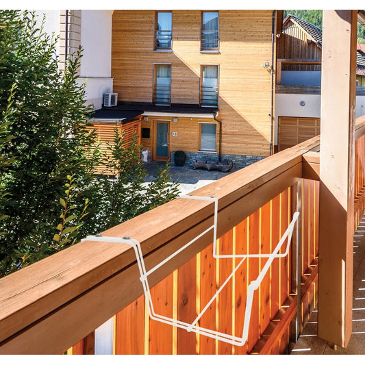 XMSJ Adjustable Flower Box Holder For Deck Railings Durable