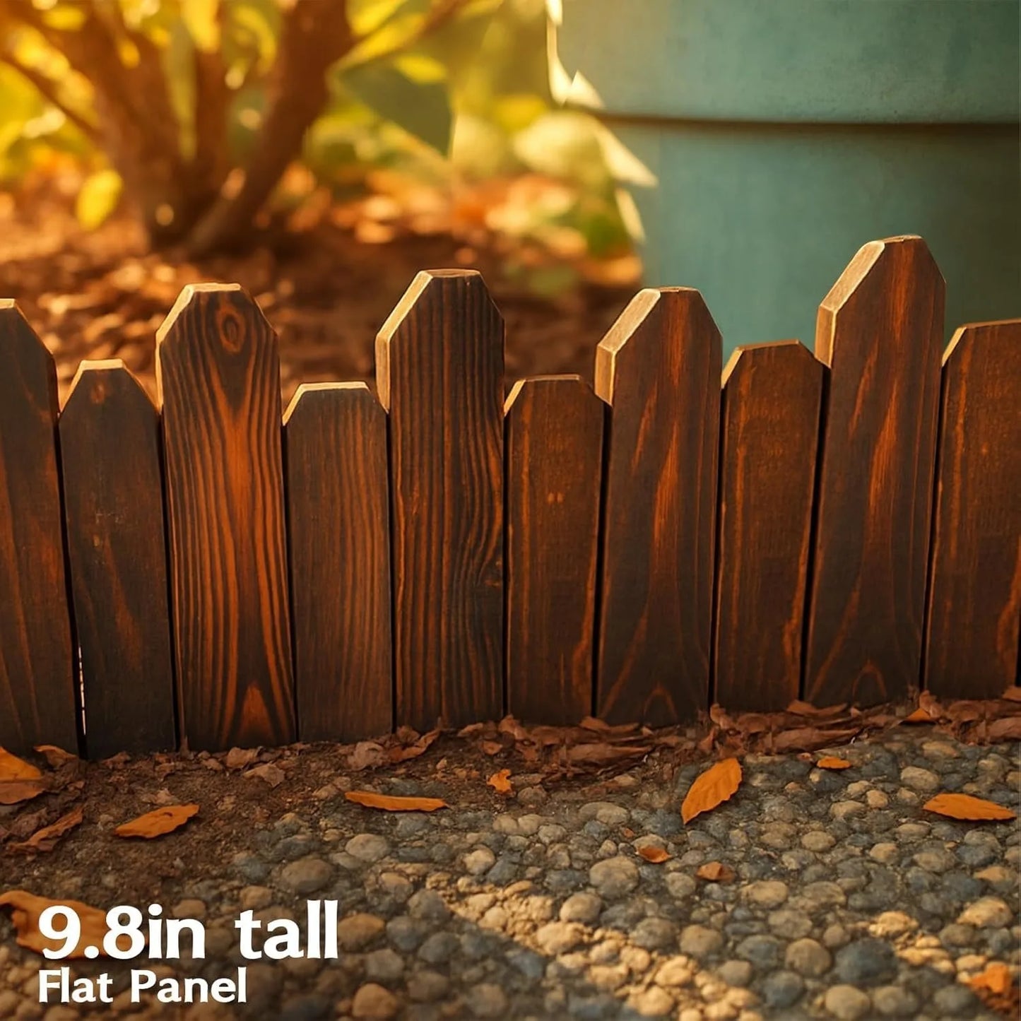 ZUIJI Garden Edging Flat Panel Fence Border for Flower Beds